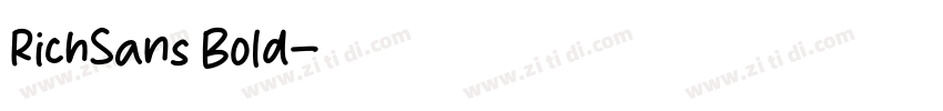 RichSans Bold字体转换